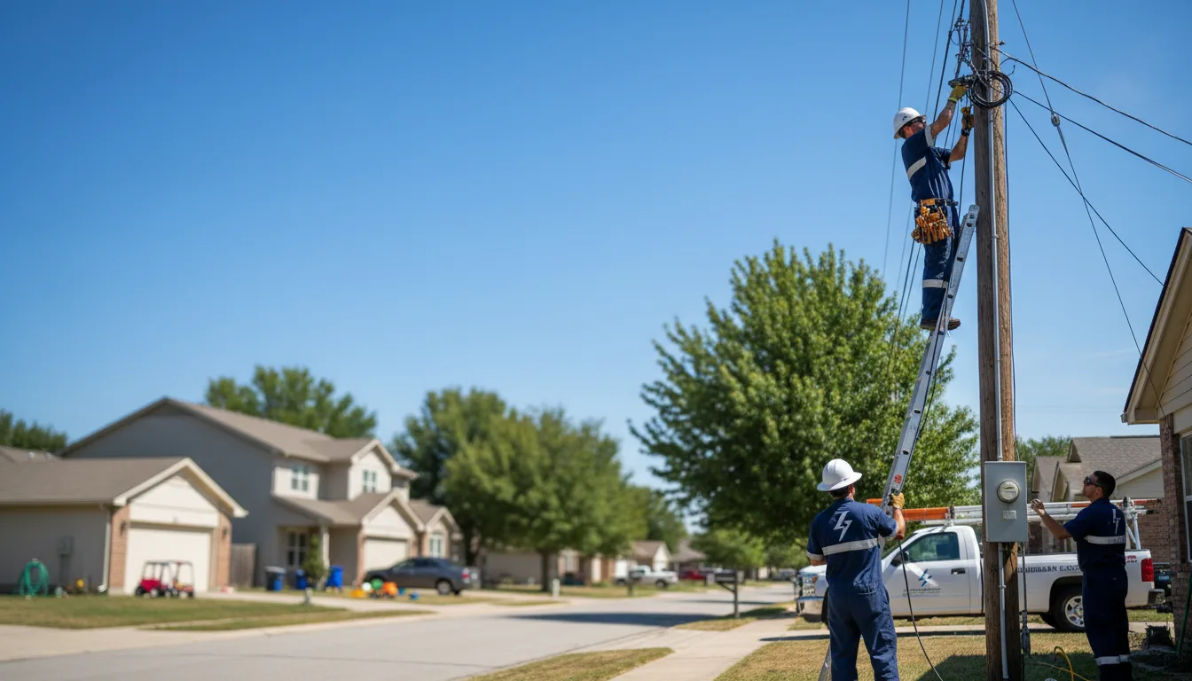 Residential electrician providing installation services in Oakhurst, TX